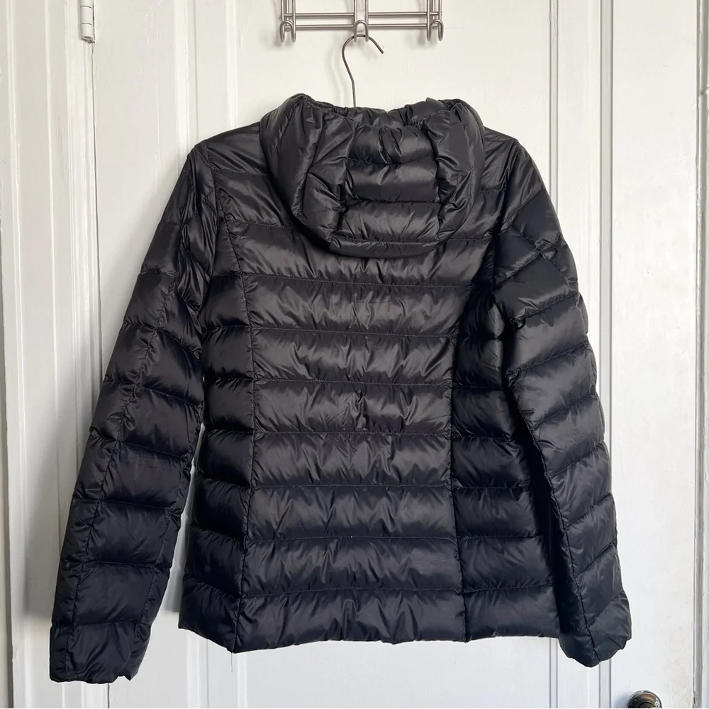 Eddie Bauer • CirrusLite Down Hooded Jacket black puffer quilted winter snow 650 - Picture 11 of 12